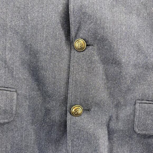 J Crew Blazer Men’s 38 R Blue Thompson Wool Naval University Thompson Preppy NEW - Picture 3 of 12